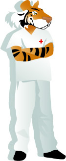 Verpleegkundige tijger
